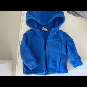 Columbia infant hooded fleece jacket
